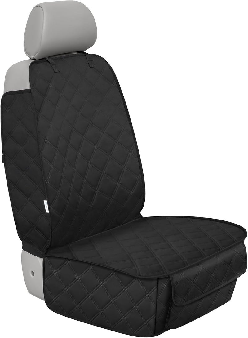 ALLANSING Front Seat Cover with Side Flaps - Waterproof, Durable Captain Seat Protector for Dogs & Humans, Protects from Dirt, Fur, Scratches, Fits Cars, SUVs, Trucks, Minivans(1-Pack) - Image 1